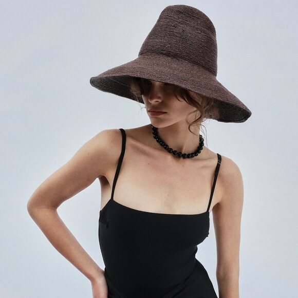 Janessa Leone Colette Hat in Chocolate main image 4